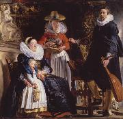 Jacob Jordaens The Family of the Arist (mk08) oil on canvas